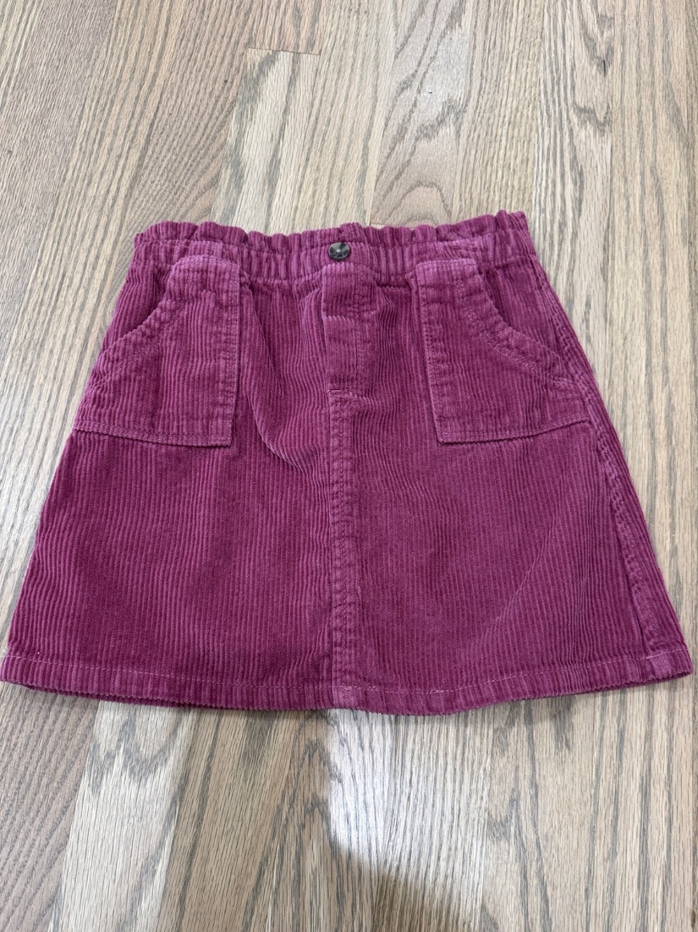 Old Navy Berry Corduroy Pocket Skirt